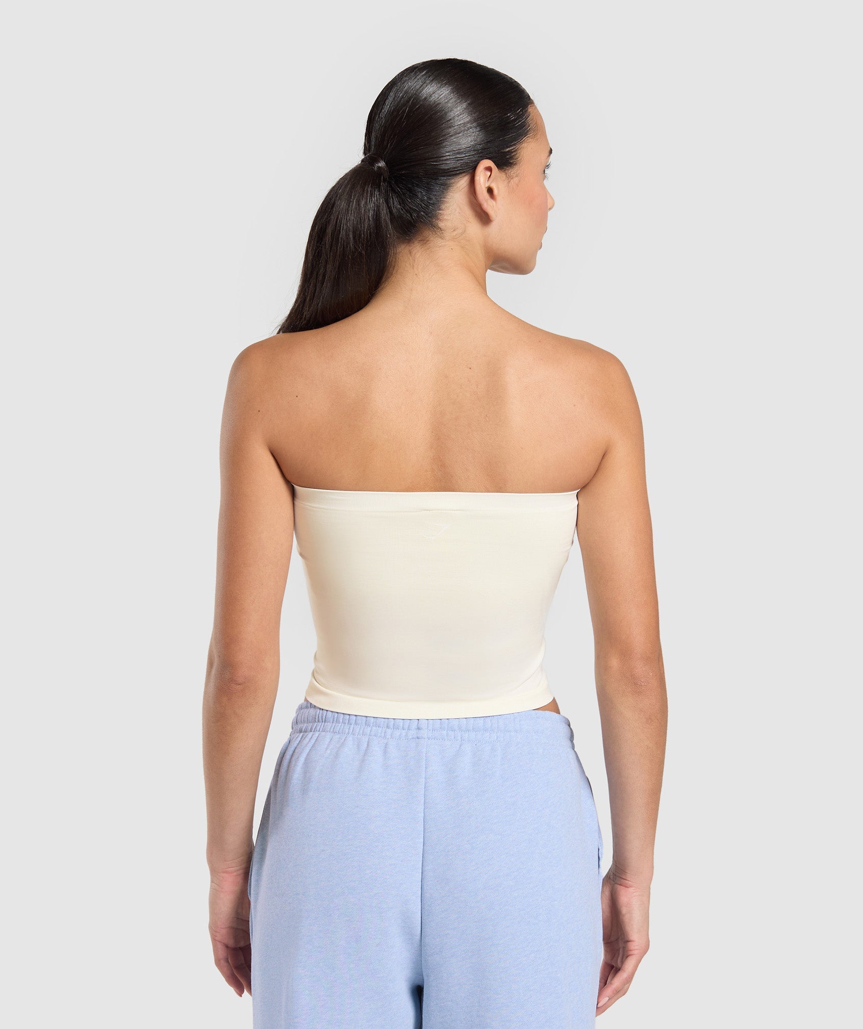Women's Gymshark Everyday Seamless Midi Tube Top Soft White