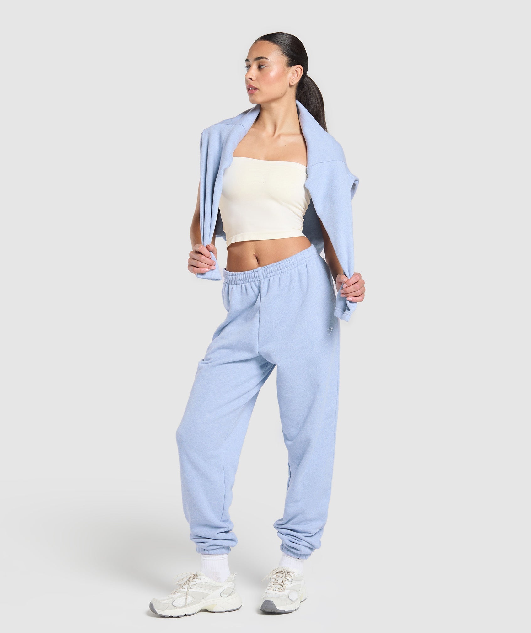Women's Gymshark Everyday Seamless Midi Tube Top Soft White