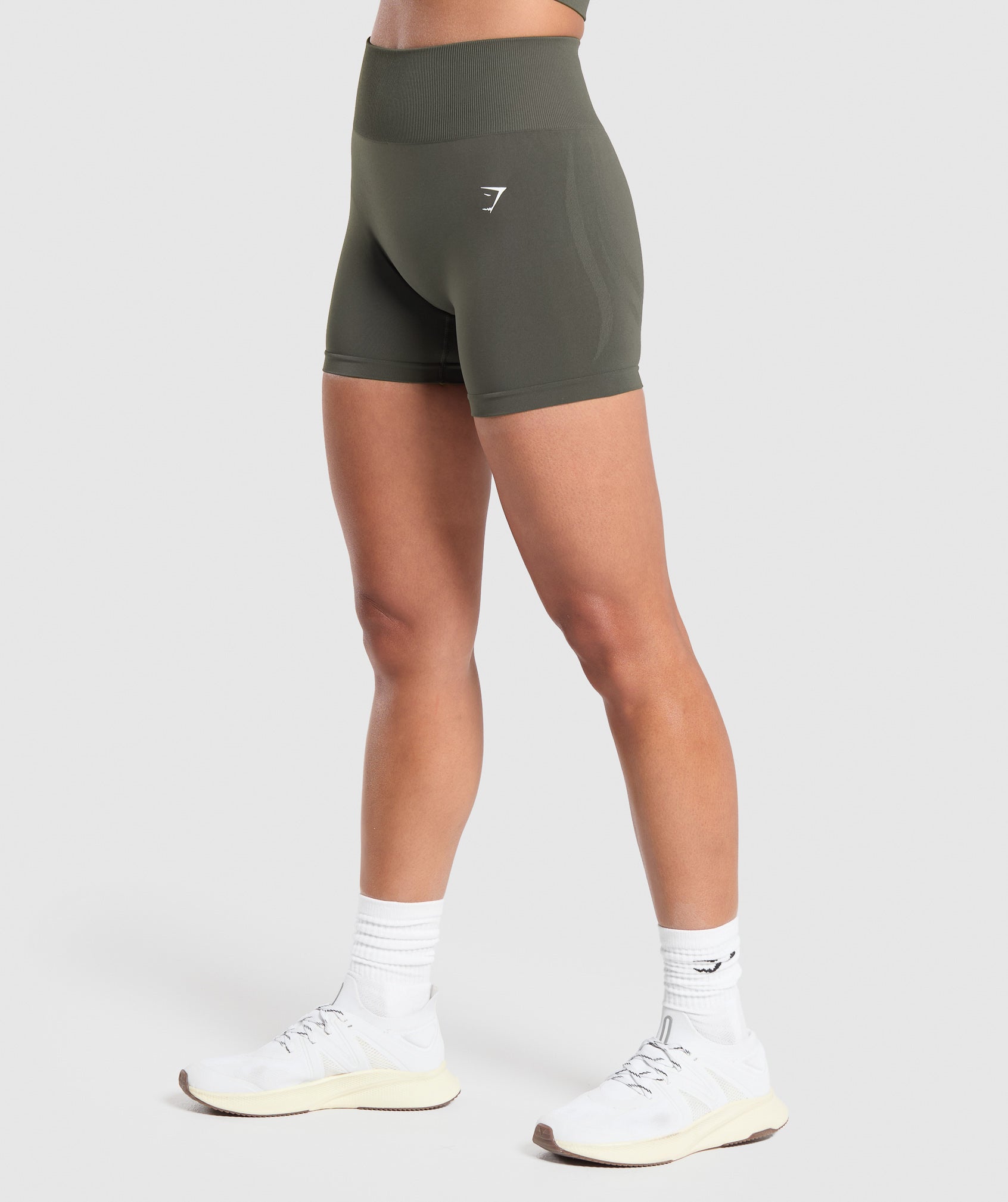 Women's Gymshark Everyday Seamless Shorts Strength Green