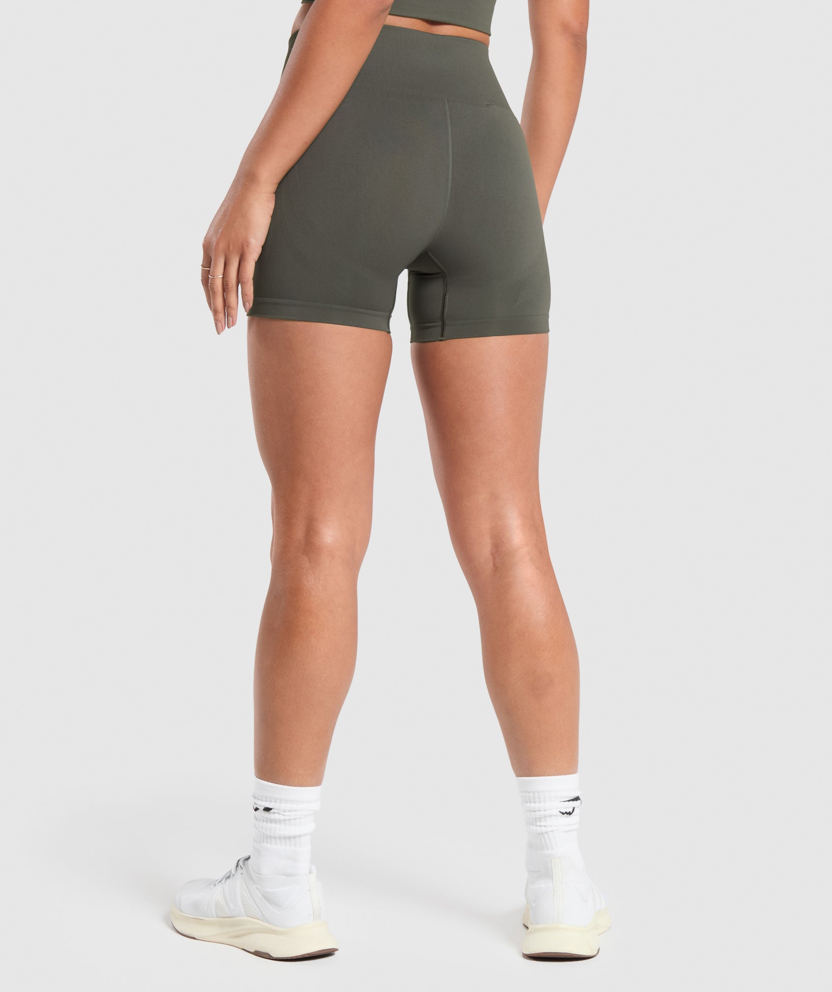 Women's Gymshark Everyday Seamless Shorts Strength Green