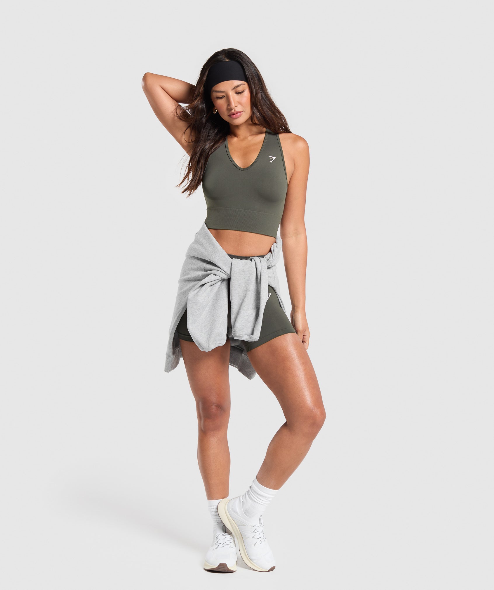 Women's Gymshark Everyday Seamless Shorts Strength Green