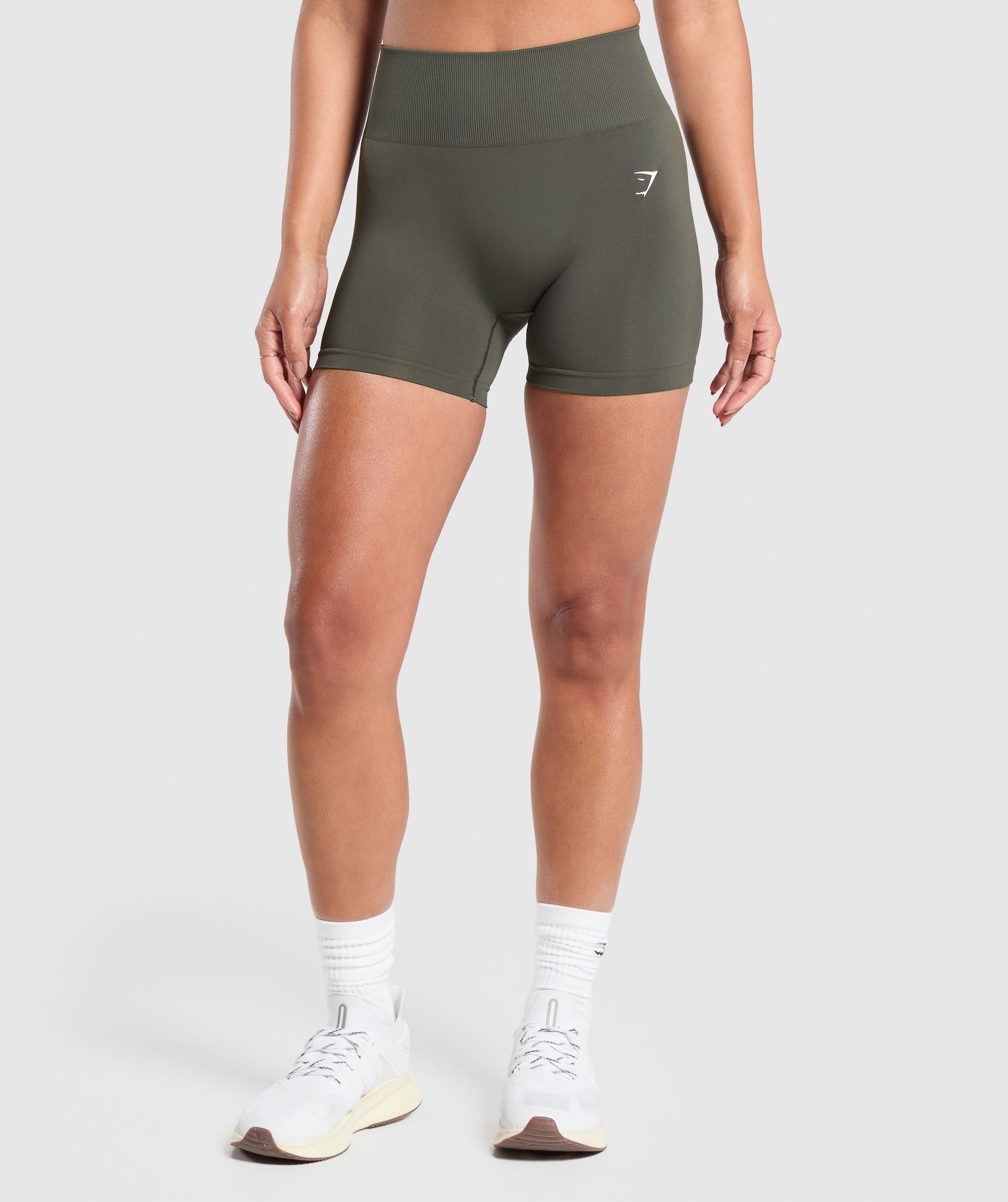 Women's Gymshark Everyday Seamless Shorts Strength Green