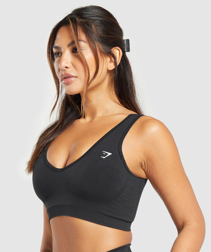 Women's Gymshark Everyday Seamless Sports Bra Black