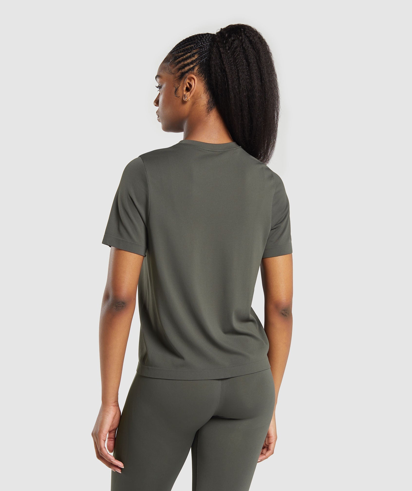 Women's Gymshark Everyday Seamless T-Shirt Strength Green