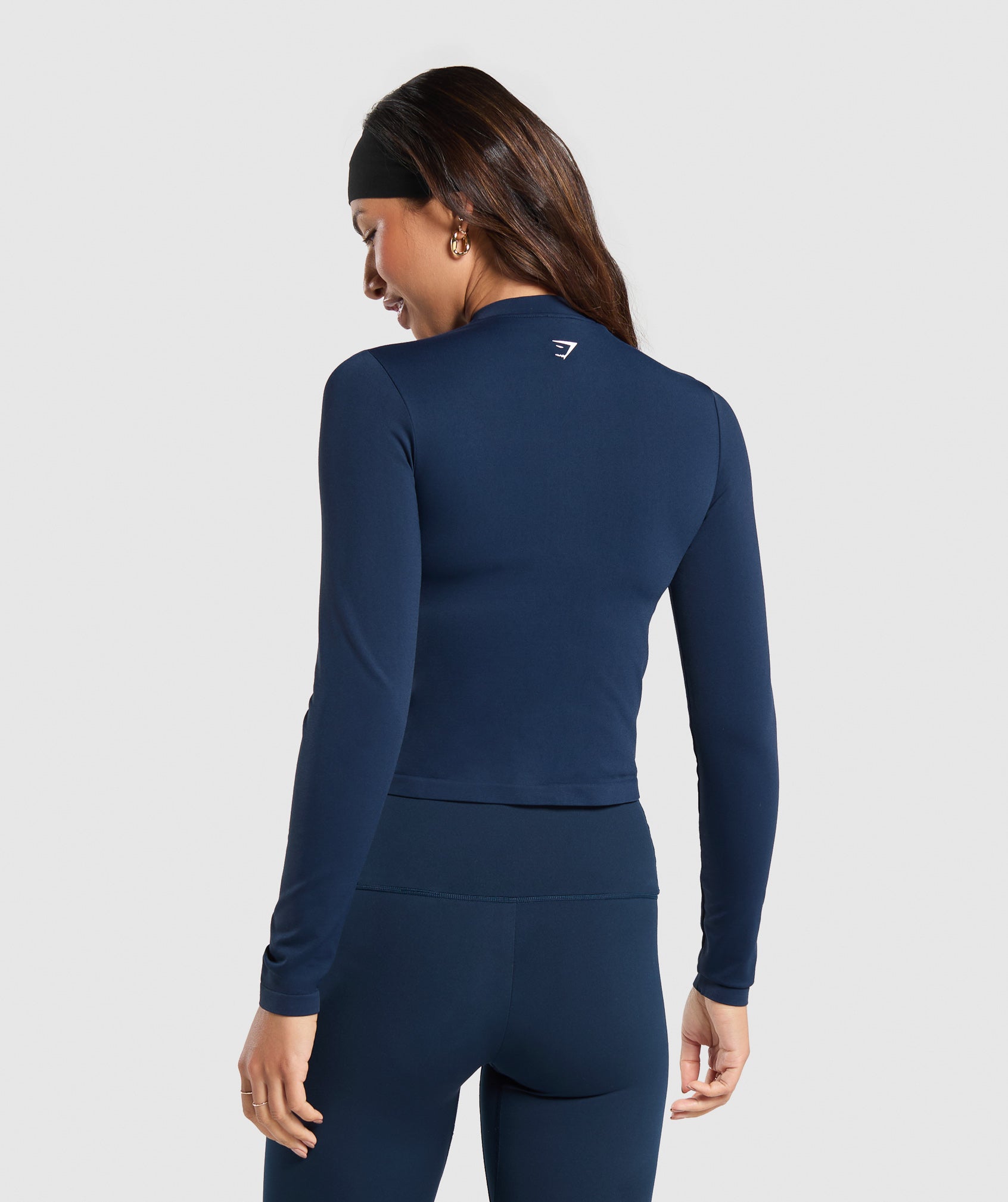 Women's Gymshark Everyday Seamless Zip Tracktop Navy