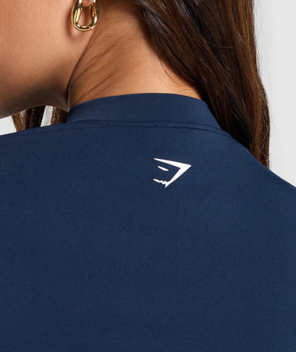 Women's Gymshark Everyday Seamless Zip Tracktop Navy