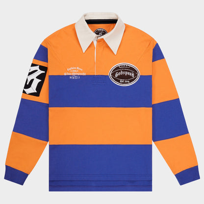 Godspeed Classic Field Rugby Shirt (Orange Blue)