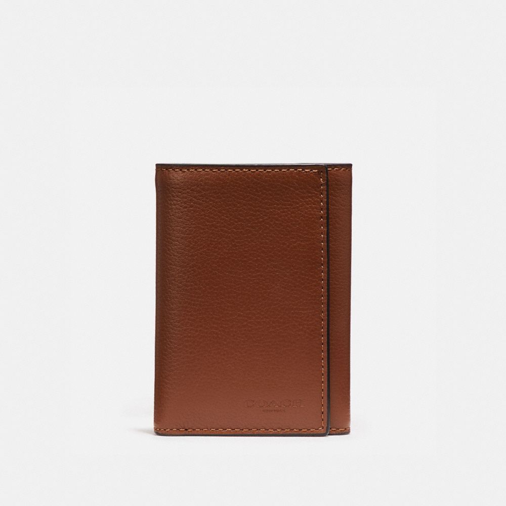 Coach Trifold Wallet Saddle