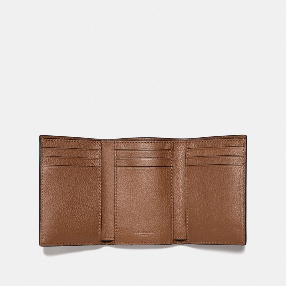 Coach Trifold Wallet Saddle