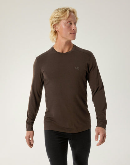 Arc'teryx Outlet Rho Merino Wool Crew Neck LS Men's Carob