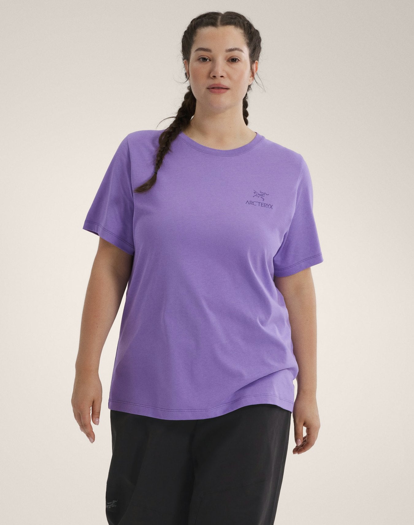 Arc'teryx Outlet Kragg SL Cotton Emblem Crew Shirt SS Women's Aster