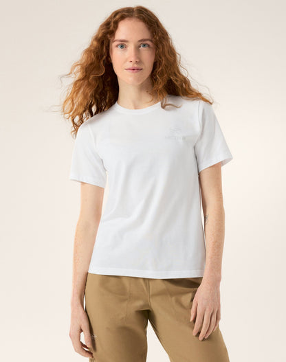 Arc'teryx Kragg SL Cotton Emblem Crew Shirt SS Women's - White Light