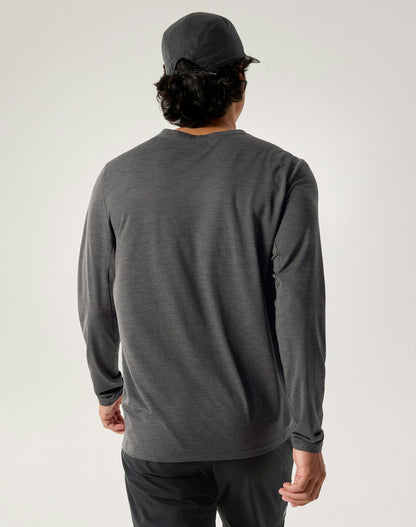 Arc'teryx Outlet Cormac Crew Neck Shirt LS Men's Black Heather