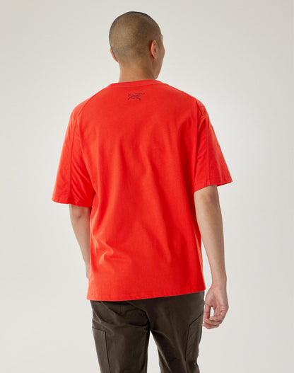 Arc'teryx Kragg Cotton Lithographica Shirt SS Men's - Dynasty