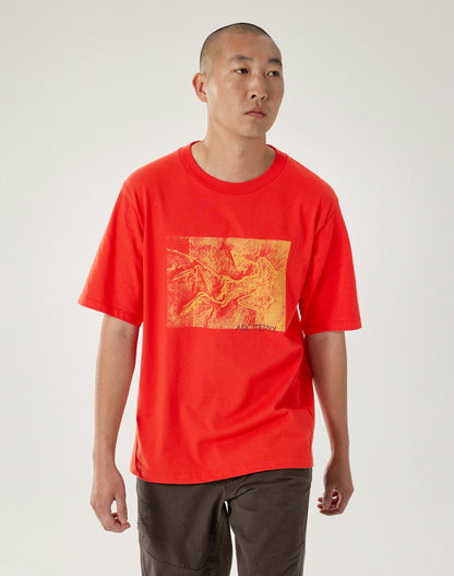 Arc'teryx Kragg Cotton Lithographica Shirt SS Men's - Dynasty