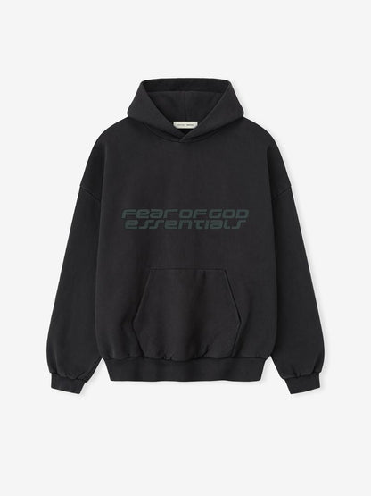 Essentials Heavy Fleece 90S Hoodie Vintage Black