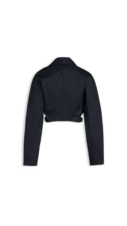 Alaïa Poplin Biker Jacket