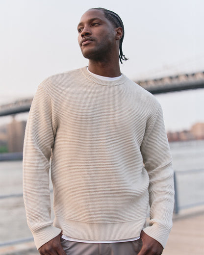Vuori Denver Waffle Crew Sweater