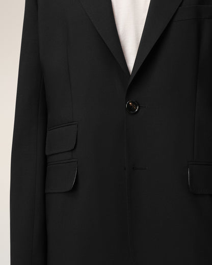 AmiParis Black New Wool Single Breasted Boxy Jacket Women's