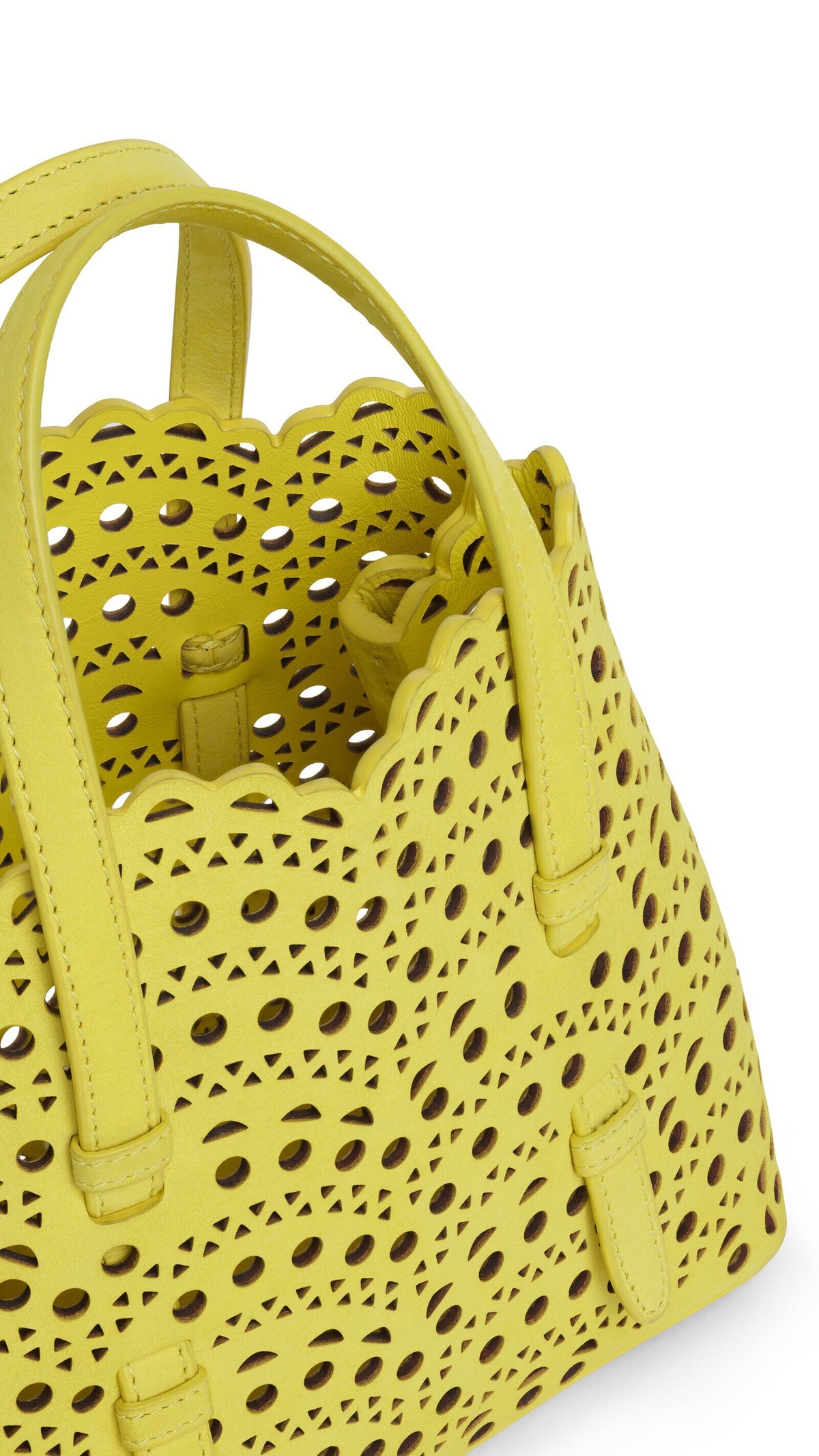 Alaïa Mina 20 Bag In Perforated Vienne Nubuck