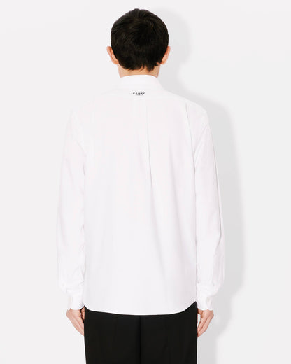 Kenzo Boke Flower Embroidered Shirt In Oxford Cotton