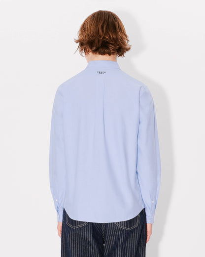 Kenzo Boke Flower Embroidered Shirt In Oxford Cotton