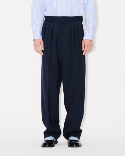 Kenzo Pleated Tailored Pants In Virgin Wool