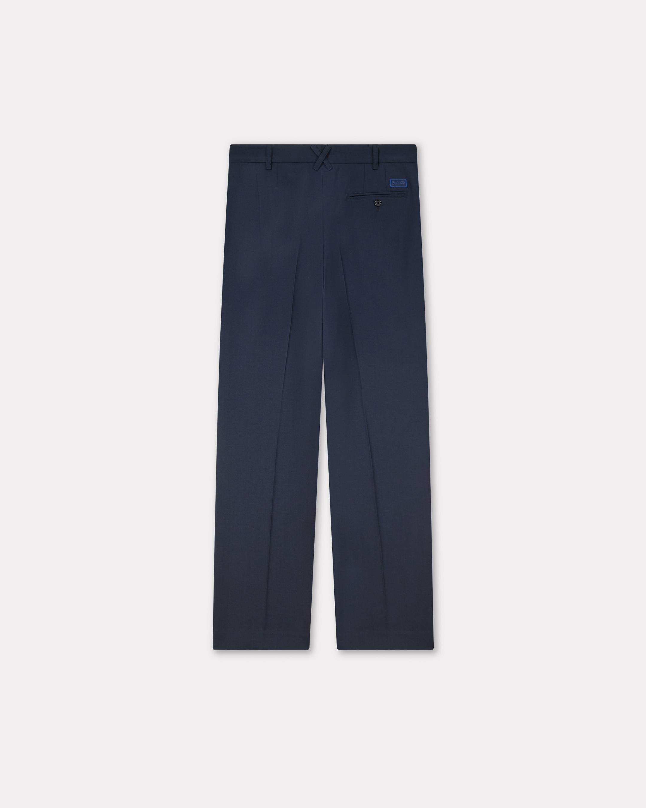 Kenzo Pleated Tailored Pants In Virgin Wool