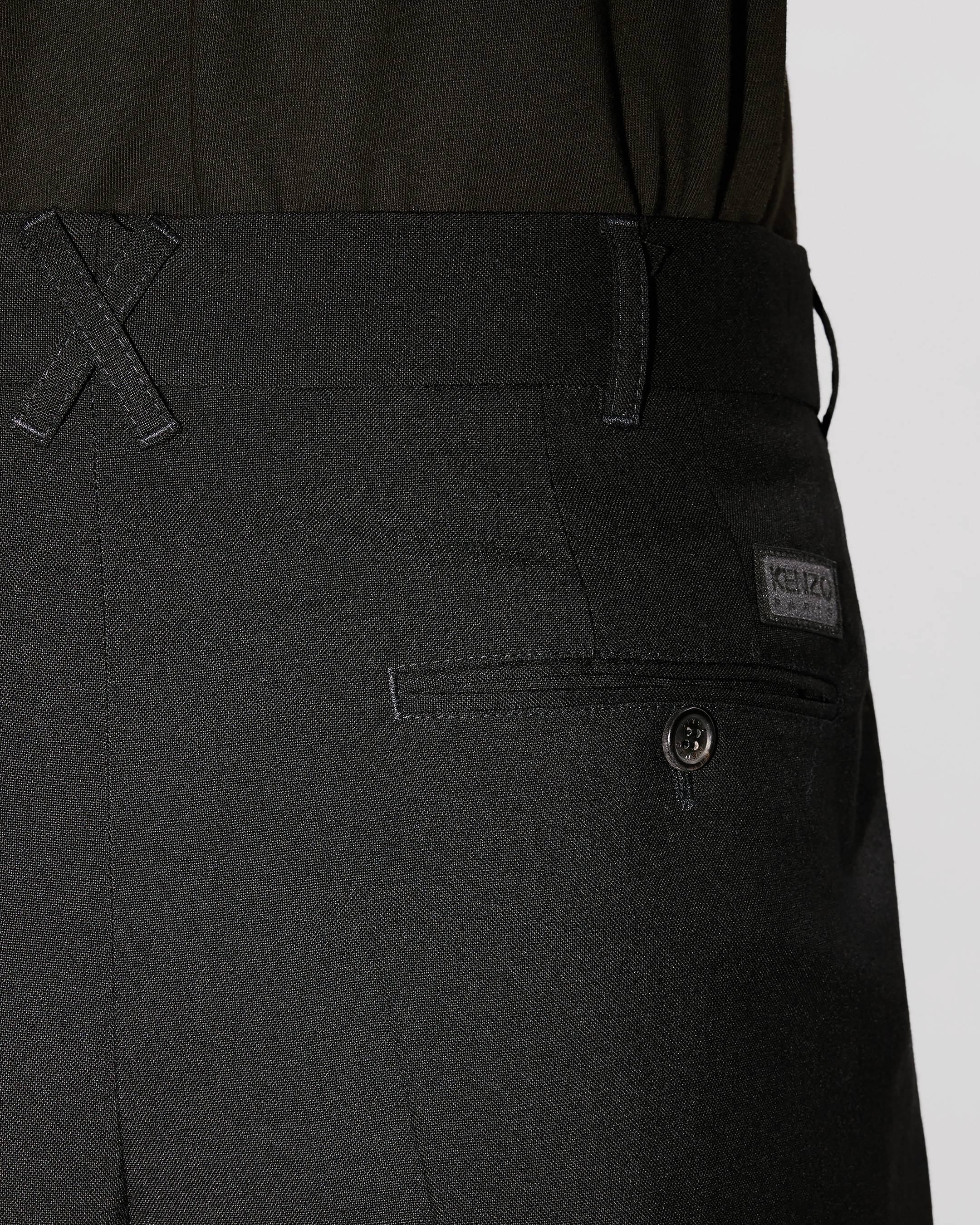 Kenzo Pleated Tailored Pants In Virgin Wool