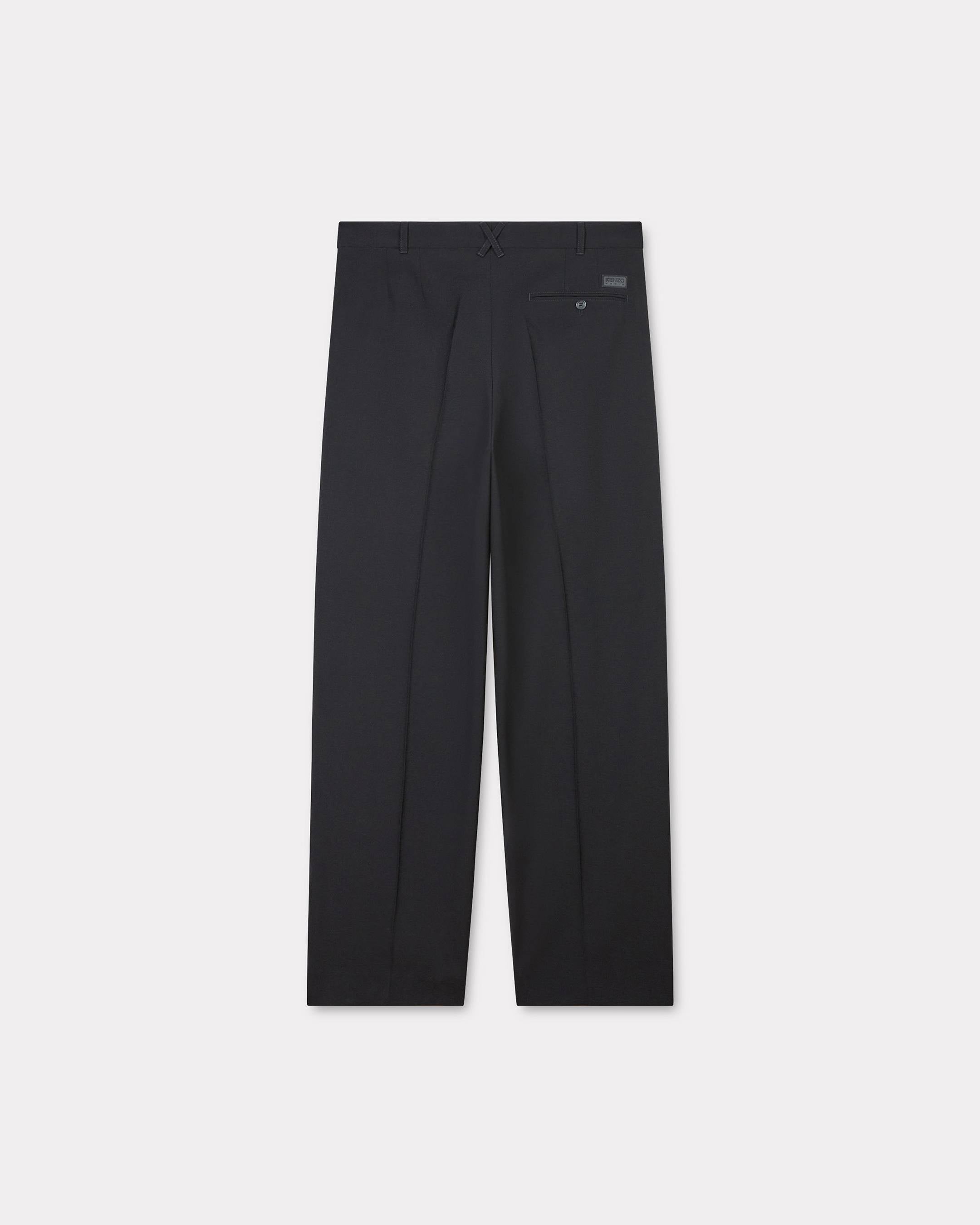 Kenzo Pleated Tailored Pants In Virgin Wool