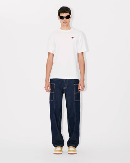 Kenzo Boke Flower Embroidered Tshirt In Cotton