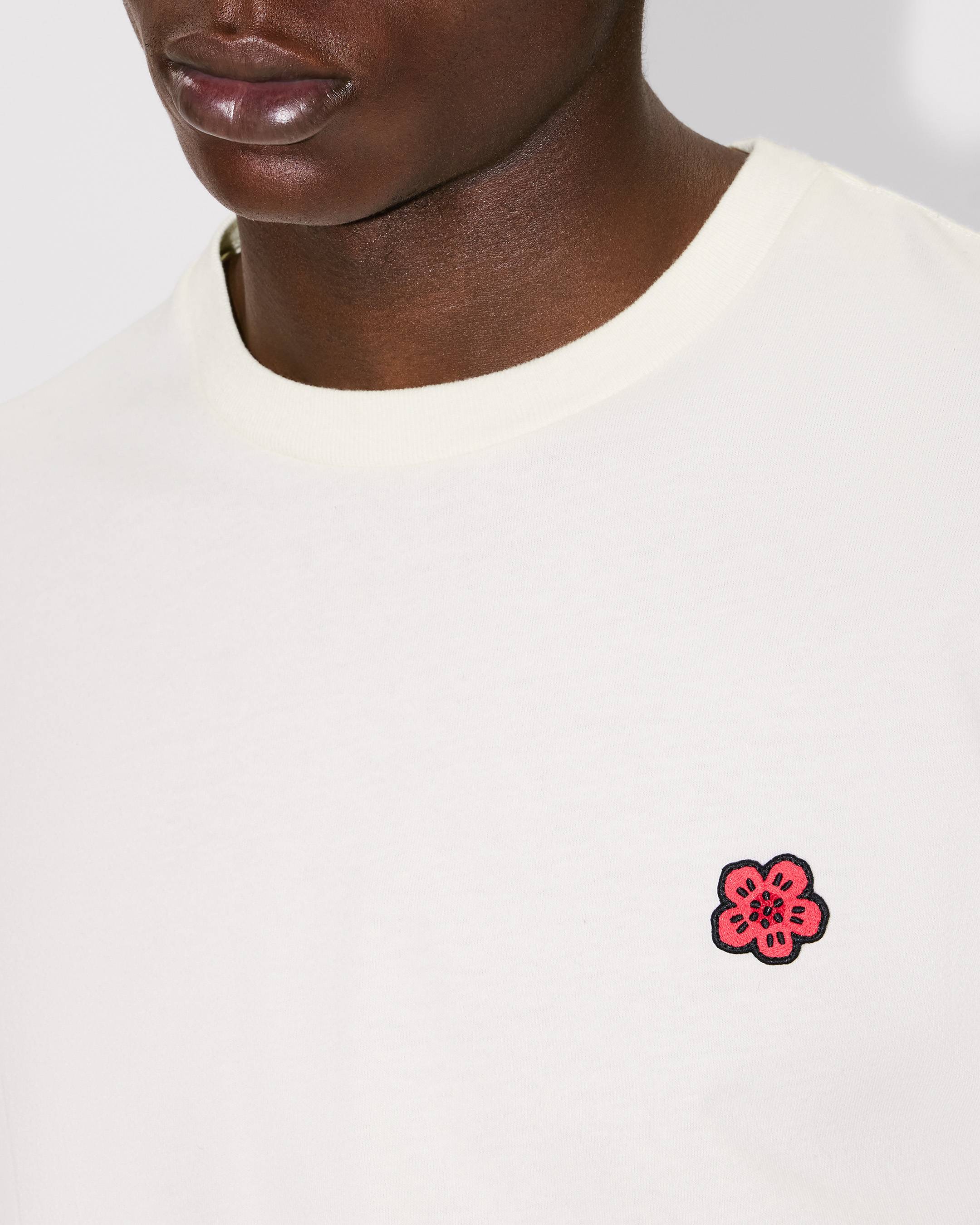 Kenzo Boke Flower Embroidered Tshirt In Cotton