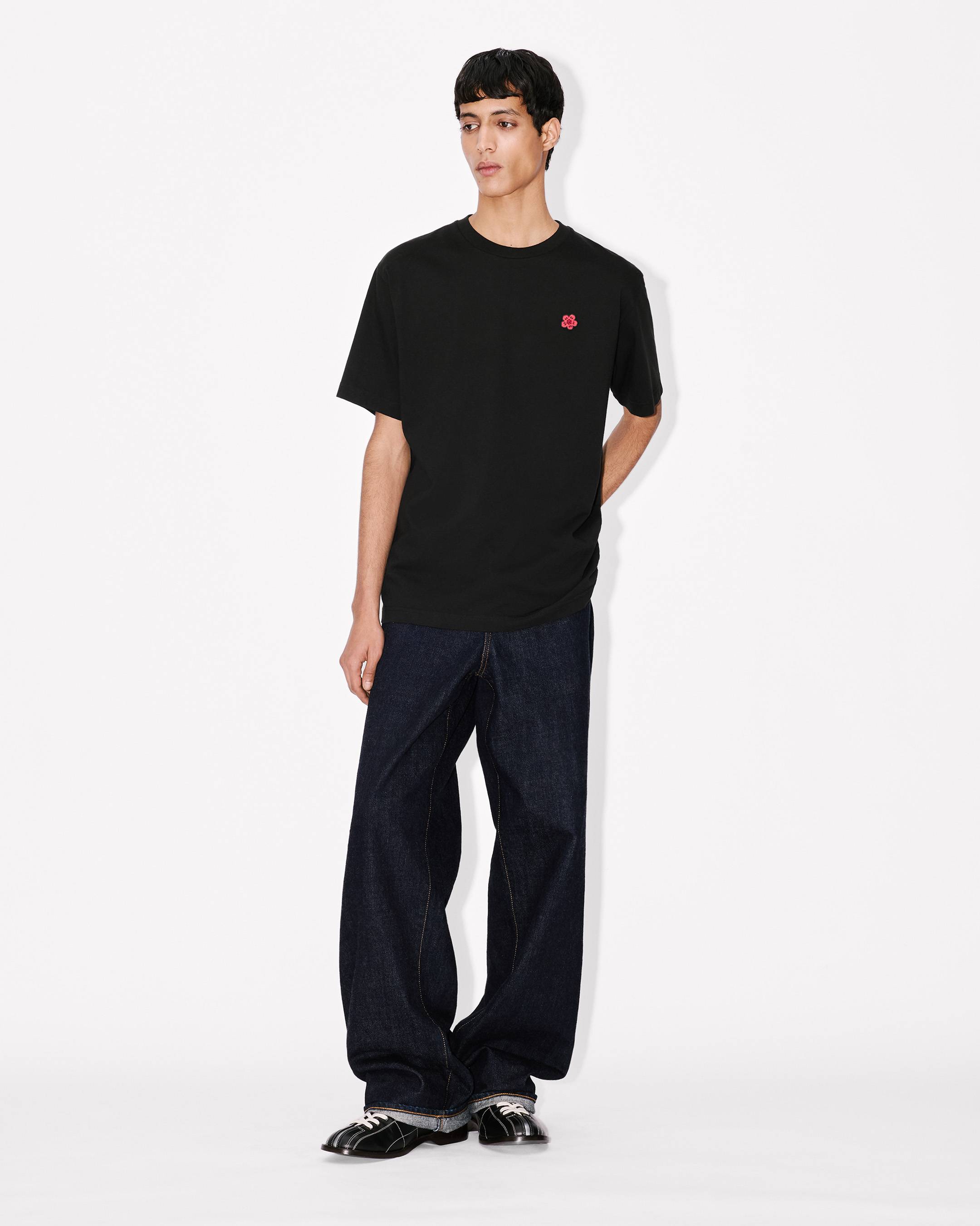 Kenzo Boke Flower Embroidered Tshirt In Cotton