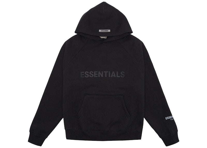 Fear Of God Essentials 3D Silicon Applique Pullover Hoodie Dark Slate/Stretch Limo/Black