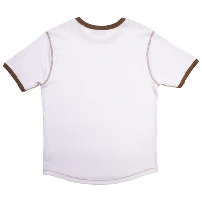 Drew House Secret Ss Ringer Tee White / Brown