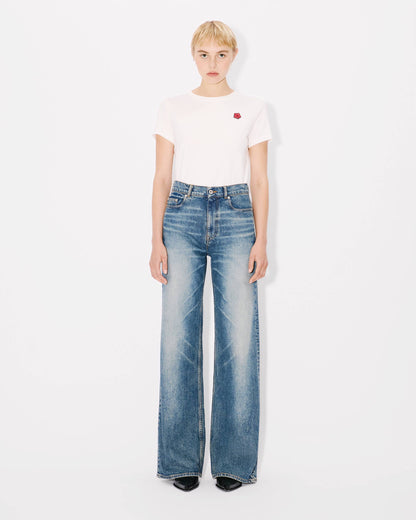 Kenzo Ayame Wide Jeans In Stretch Japanese Denim Women's