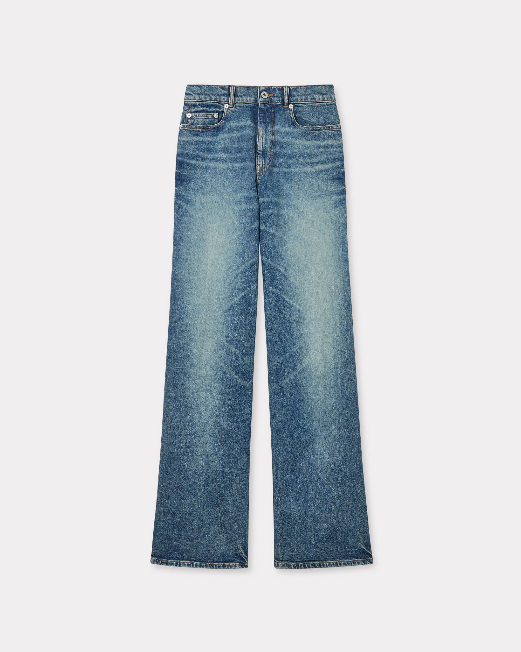 Kenzo Ayame Wide Jeans In Stretch Japanese Denim Women's