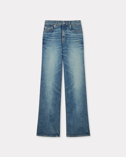Kenzo Ayame Wide Jeans In Stretch Japanese Denim Women's