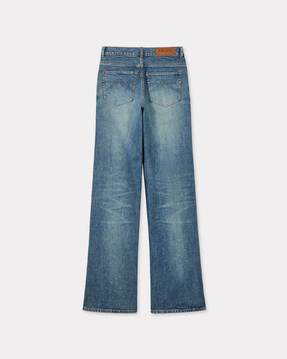 Kenzo Ayame Wide Jeans In Stretch Japanese Denim Women's