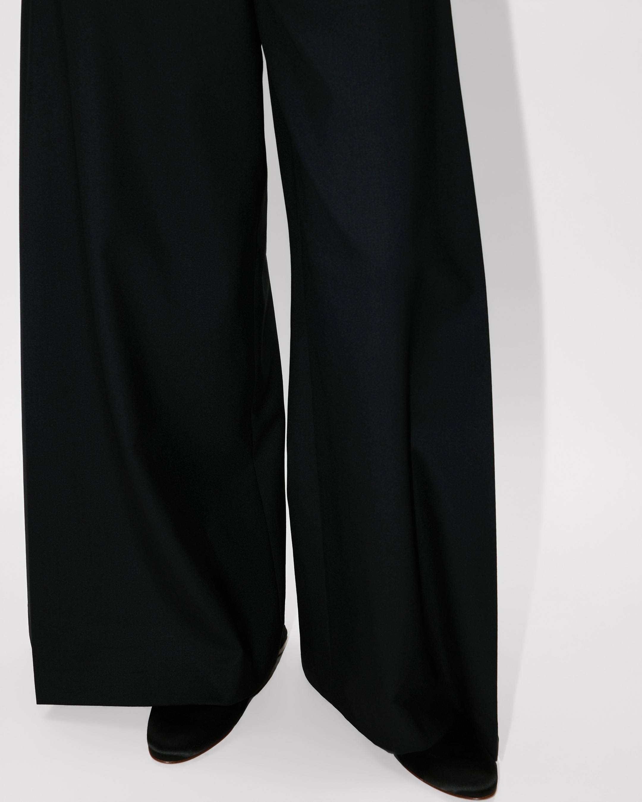 Kenzo Wide Leg Pants In Virgin Wool Women's