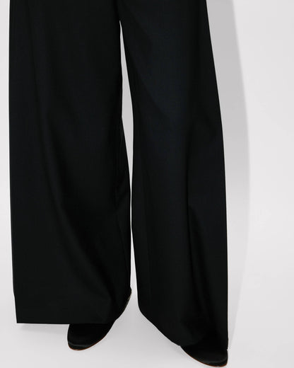 Kenzo Wide Leg Pants In Virgin Wool Women's