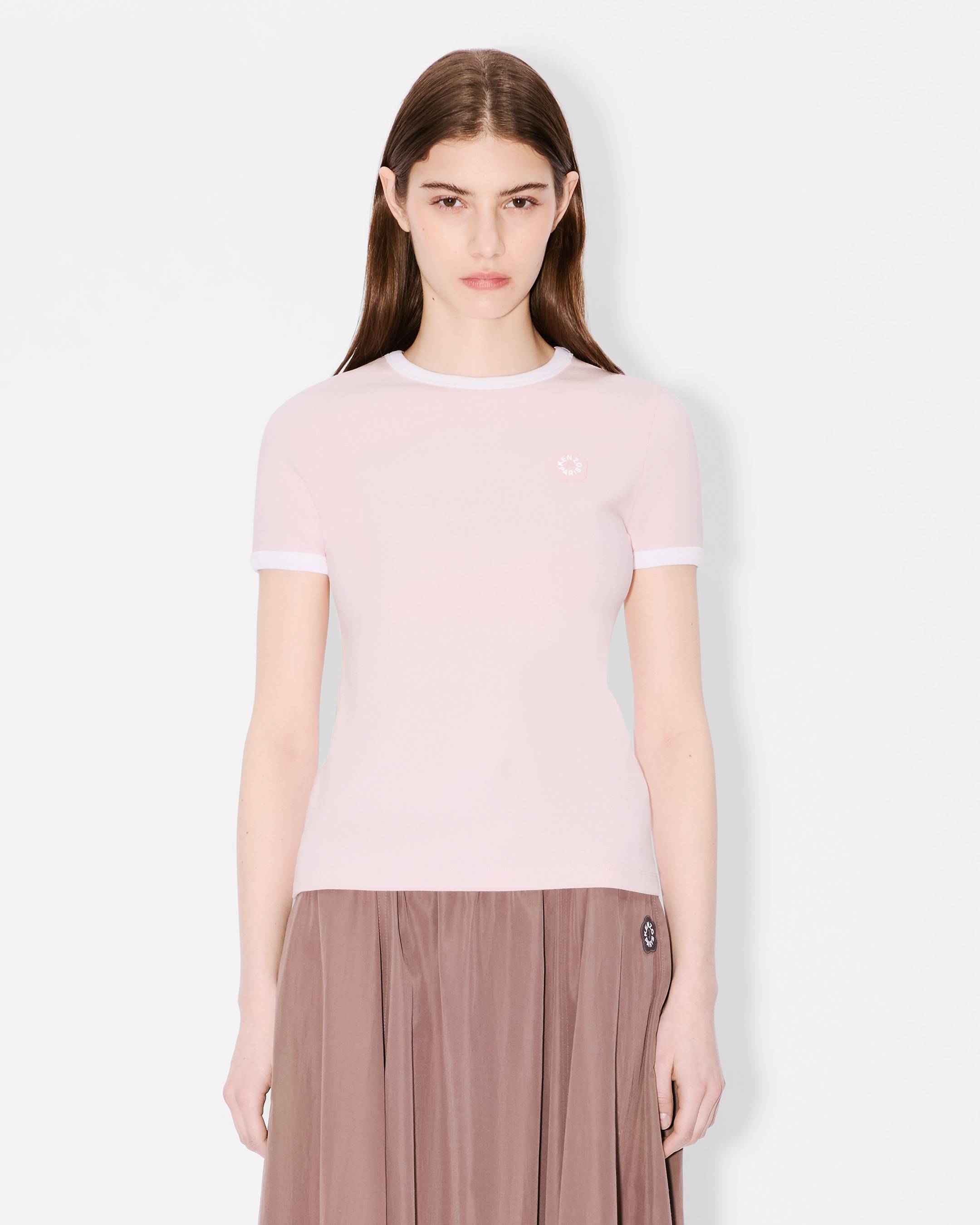 Kenzo Boke Flower 20 Embroidered Rib Tshirt Women's