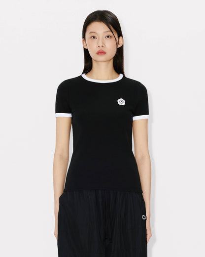 Kenzo Boke Flower 20 Embroidered Rib Tshirt Women's