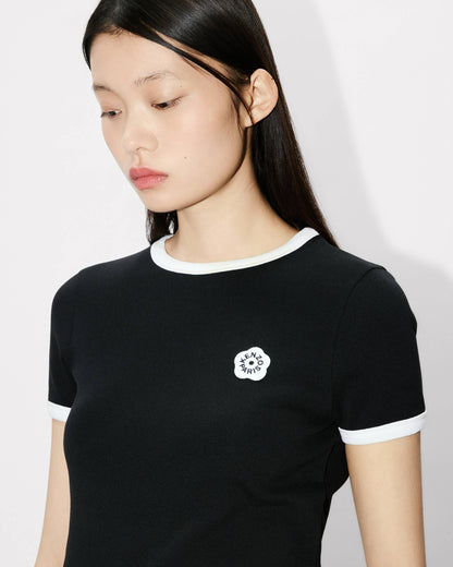 Kenzo Boke Flower 20 Embroidered Rib Tshirt Women's
