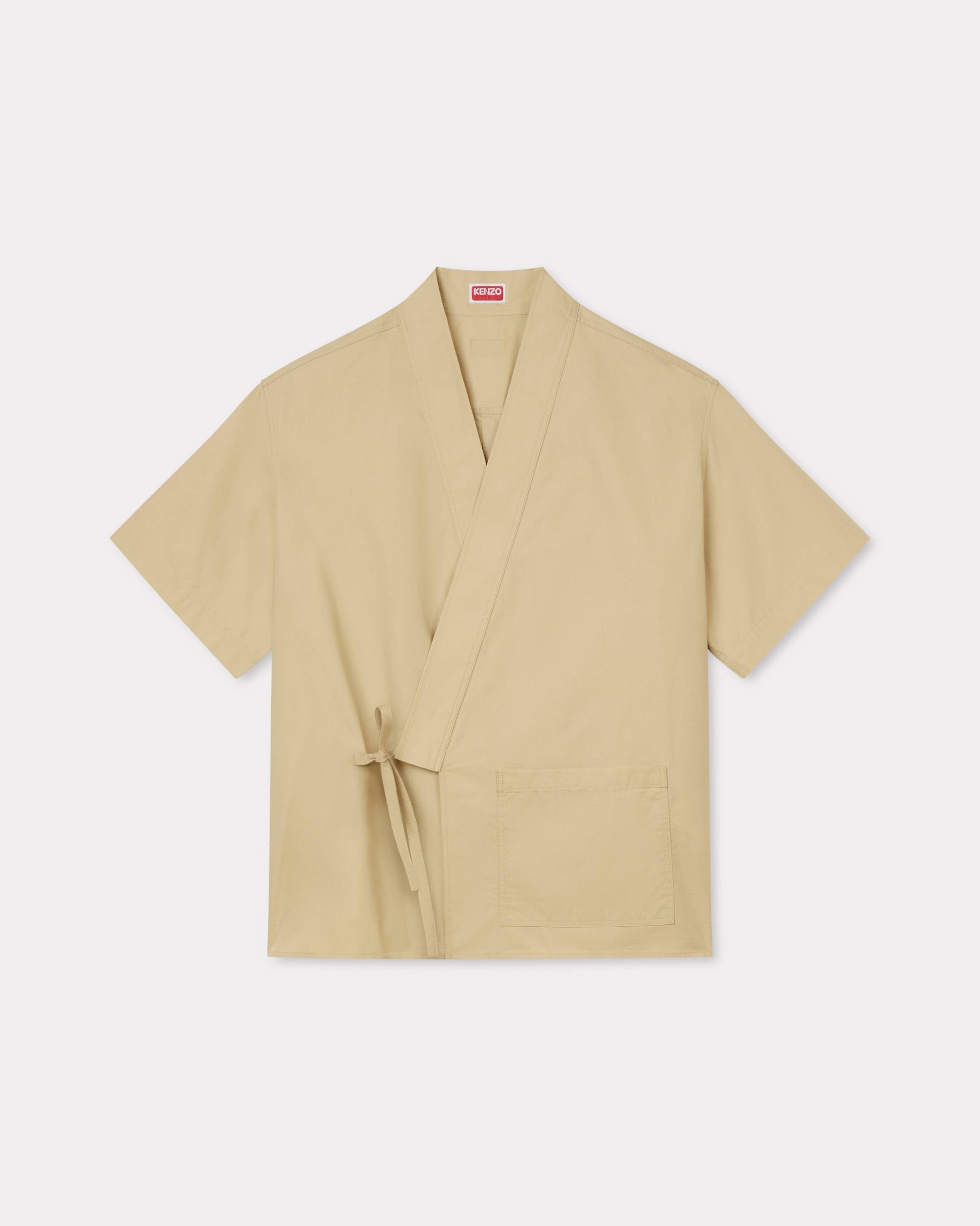 Kenzo Kimono Shirt In Cotton Ripstop