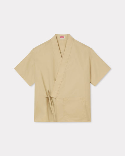 Kenzo Kimono Shirt In Cotton Ripstop