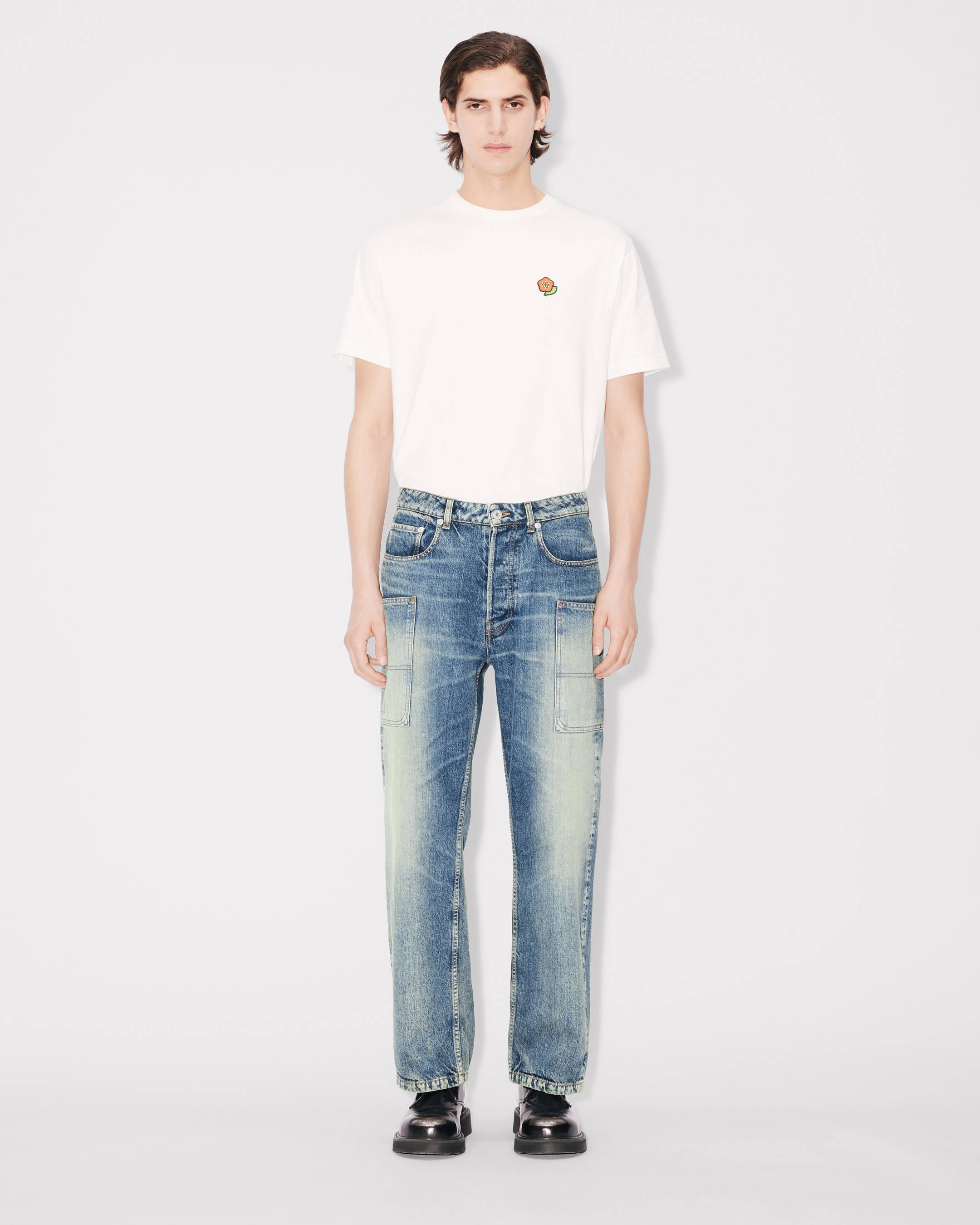 Kenzo Cargo Monkey Fit Jeans In Japanese Denim