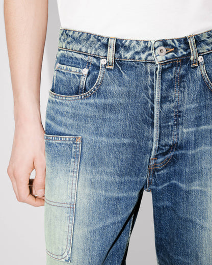 Kenzo Cargo Monkey Fit Jeans In Japanese Denim