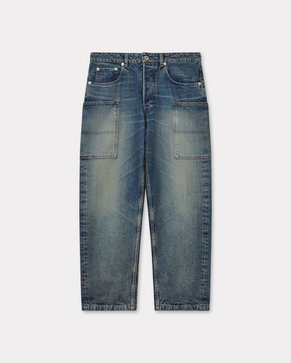Kenzo Cargo Monkey Fit Jeans In Japanese Denim