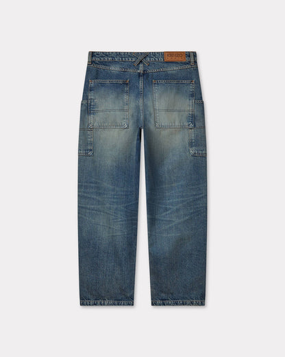 Kenzo Cargo Monkey Fit Jeans In Japanese Denim